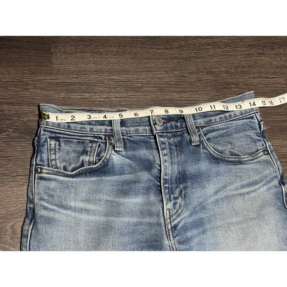 Levis 512 Slim Taper Jeans Mens 29x32 Blue Light Wash Made in Japan Denim Big E